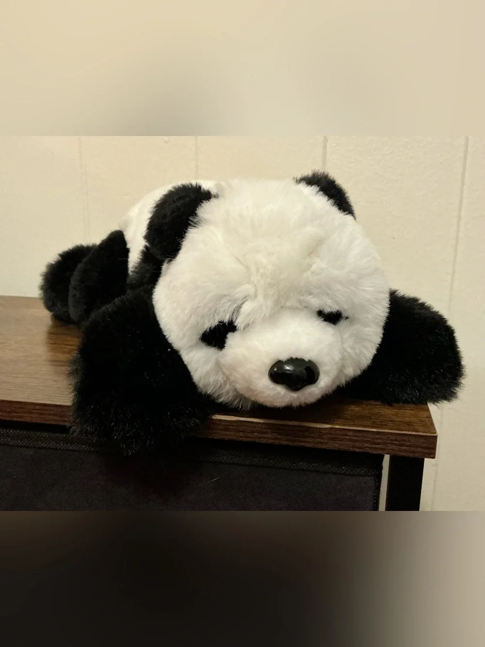 A Rare Vintage FAO Schwartz Panda Bear Adopt A Pets Plush Stuffed Animal Toy